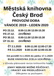 VÁNOČNÍ PROVOZ A LEDEN 2020