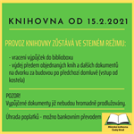 Knihovna od 15.2.2021