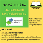 Nově platba převodem