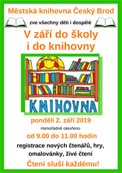 V září do školy i do knihovny