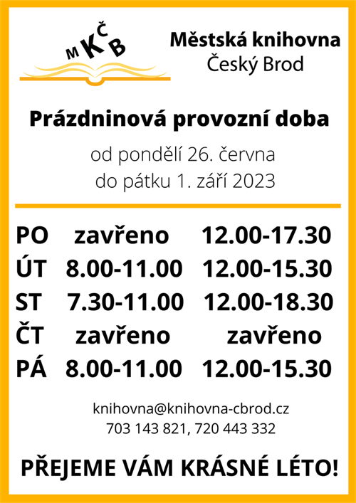 Letní provozní doba