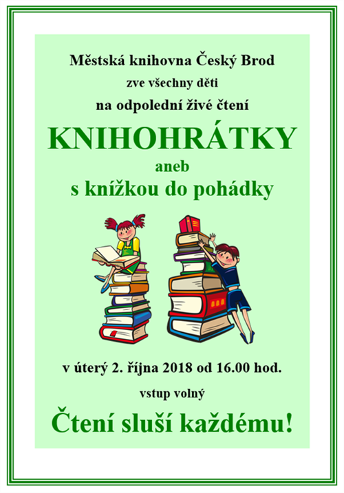 Pozvánka - Knihohrátky aneb s knížkou do pohádky
