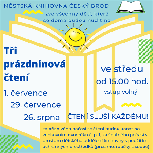 Tři prázdninová čtení - pozvánka